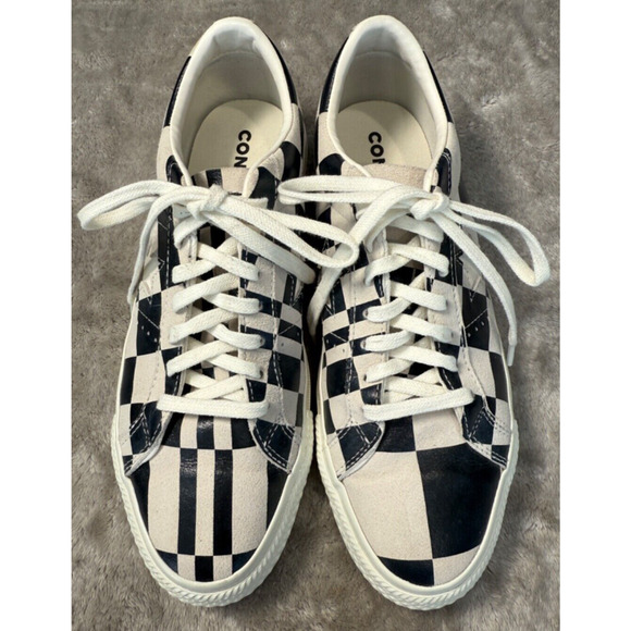Converse One Star Low Warped Board White Black Mens Size 8.5 Womens 10 172352C - Picture 1 of 7